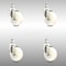 Service Caster 4 Inch 316SS Nylon Wheel Swivel 1/2 Inch Threaded Stem Caster Set SCC-SS316TS20S414-NYS-121315-4 - alternate 1